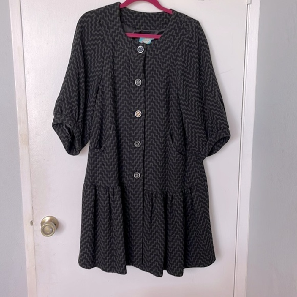 Wool Coat - Black M